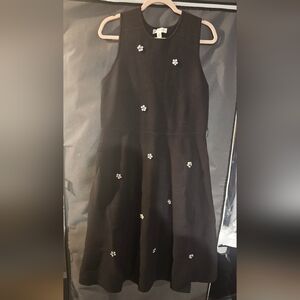 Free Assembly Black Sleeveless Sweater Dress